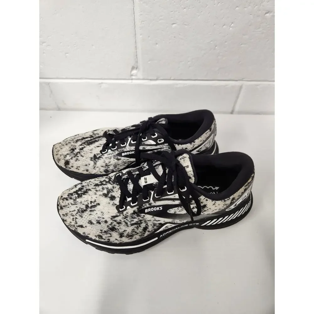Brooks Adrenaline GTS 23 Women's Running Shoes, Size 9.5, In Black/White/Gray